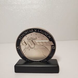 EchoStar X Launch 2006 Commemorative Coin with‎ Display Stand – Rare